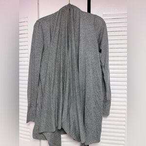 Gray Poncho-like Sweater